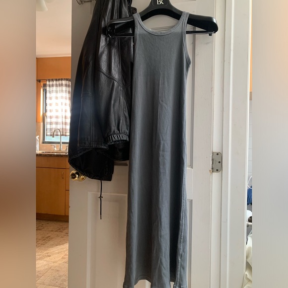 AMO Denim Long Ribbed Tank Dress XS - Picture 3 of 4